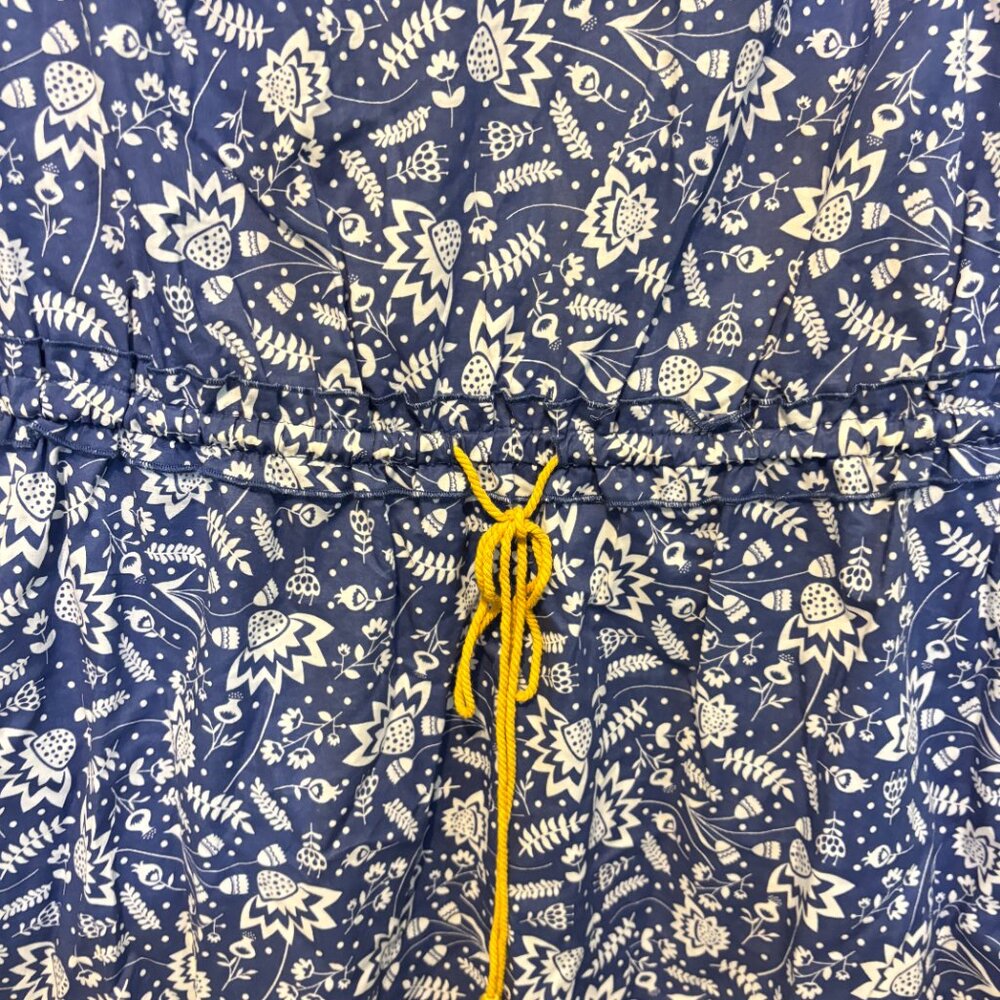 Matilda Jane Blue Ridge Sleeveless Button Back Drawstring Ruffle Dress - Picture 8 of 12